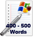 400 - 500 Words Article